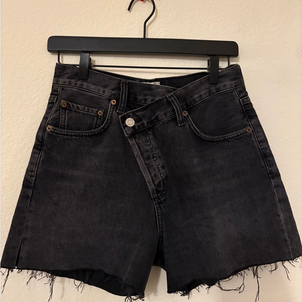 Asymmetrical Denim Short